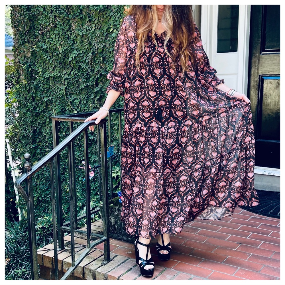 #26 Beautiful Paris Boho chic fully lined stylish maxi dress - Picture 4 of 7